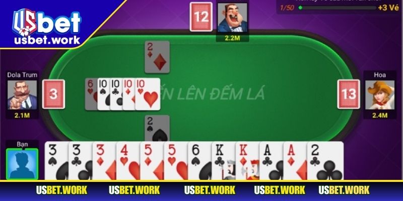 Tiến lên đếm lá hấp dẫn với luật chơi đơn giản